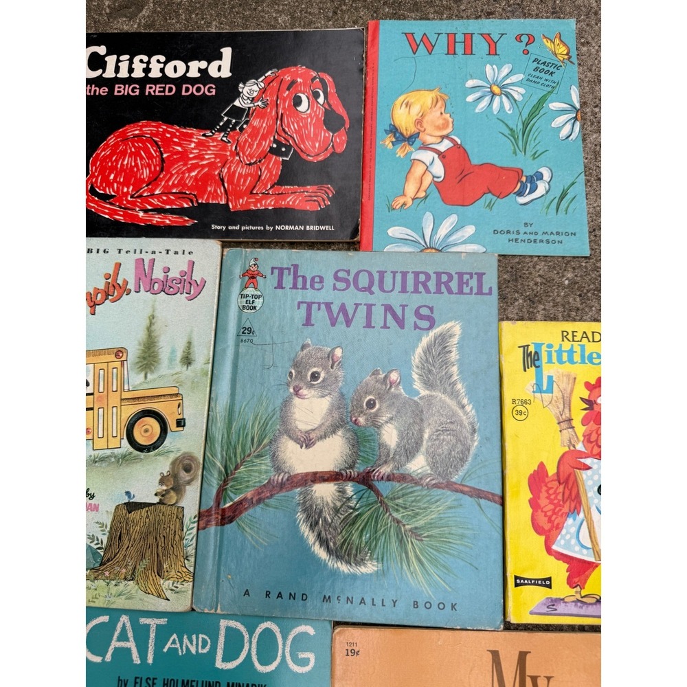 Vintage Childrens Books Lot: Clifford, Flintstones, Little Golden Book More - Picture 3 of 7